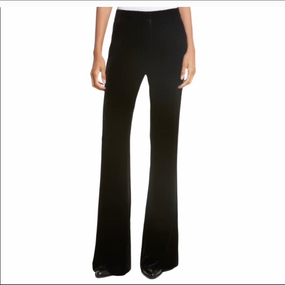 VERONICA BEARD Ramsey Velvet Wide Leg Tuxedo Pants